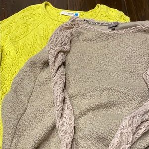 Anthropologie sweaters